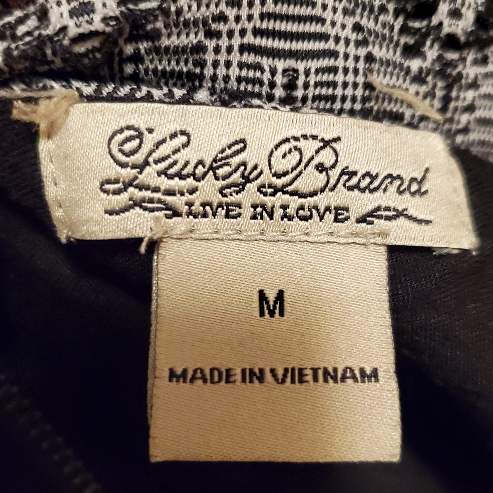 Lucky Brand Black and Gray Art Deco Dress - Picture 11 of 11